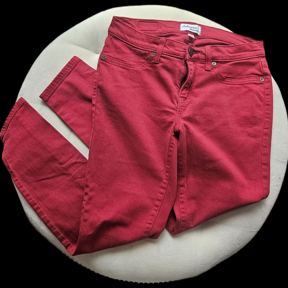 Lakeview Denim Chili Pepper Red Women's Skinny Jeans